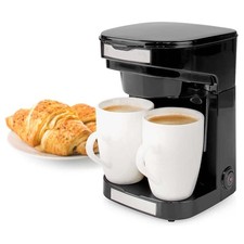 Kleine 1 - 2 Tassen Kaffeemaschine + 2x Tasse + Dauer Filter Kompakt Filterkaffe
