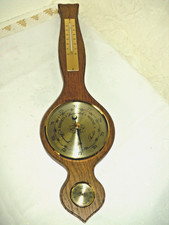 Wand Wetterstation BARIGO Holz Hygrometer Barometer Thermometer Vintage