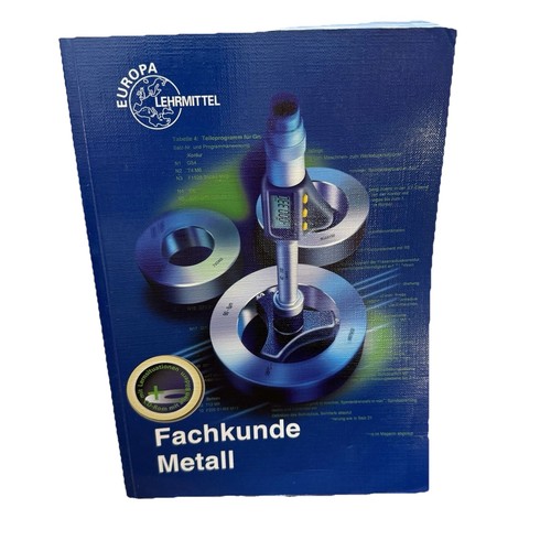 Fachkunde metall europa - fachkunde,