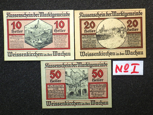 Notgeld österreich - x,