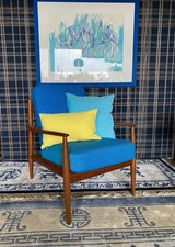 Grete Jalk France & Son Teak Vintage Sessel Loungechair