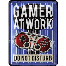 Retro Blechschild Gaming