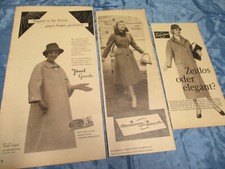 Damen Mantel  - Reklame , 50er Jahre  Werbung , Nostalgie , Vintage  Print , 800