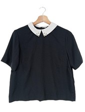 H&M Kurzarm-Bluse Damen Bluse