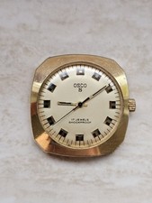 Osco vintage mechanisch herrenuhr Vergoldet