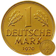 1 DM deutsche Mark 24 Karat vergoldet Geschenk Geburtstag Jahrgang 1950 bis 1994