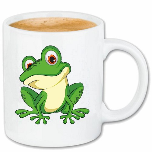 Kaffeetasse niedlicher frosch - kaffeetasse,