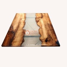 Klar Harz Fluss Esstisch