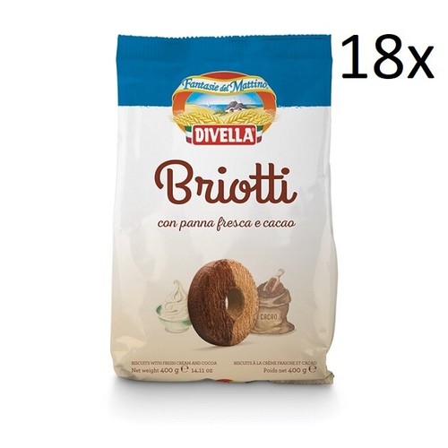 18x divella briotti shortbread - 18x,