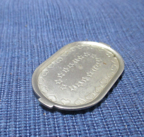 Tablett silberfarbig