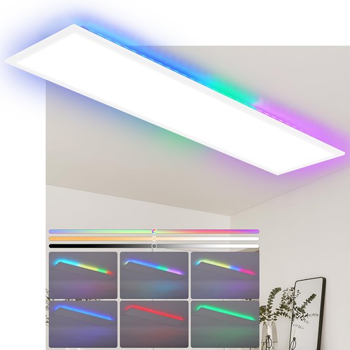 Rgb deckenlampe 120x30cm panel - rgb,