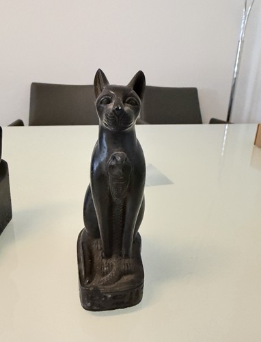 Bastet schwarze katze - statue,