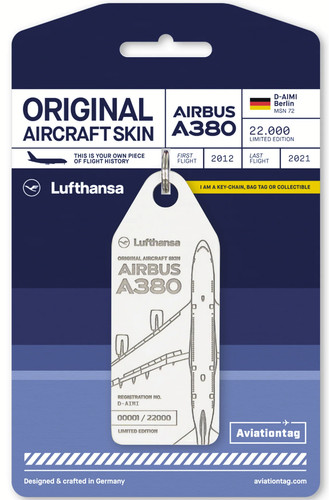 Aviationtag lufthansa a380 - aviationtag,