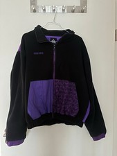 UFO 361 Stay High Jacke Fleecejacke, Lila Schwarz, Größe S