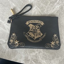 Harry Potter Hogwarts Haus Wappen Kalbsleder Kosmetik Geldbörse Primark 7" x 5" Neu ohne Etikett