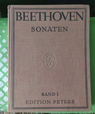 Beethoven(Klavier) Sonaten Band 1, ca. 1900, 284 Seiten, Großformat