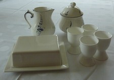 Villeroy& Boch Alt Luxemburg Zuckerdose Sahnekännchen Eierbecher Butterdose