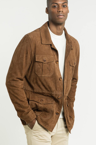 Luxus herren braunes - luxus, wildleder