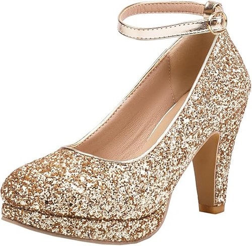Damen glitzer pumps mit - damen,