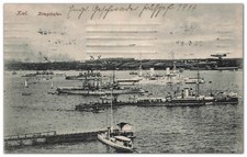 AK Kiel Marine Kriegshafen Geschwader Feldpost 1915 d. XII. Halbflottille