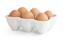 Eierteller Eckig 6 Eier Eierbecher Eierplatte Eierkarton Eierbecher Porzellan