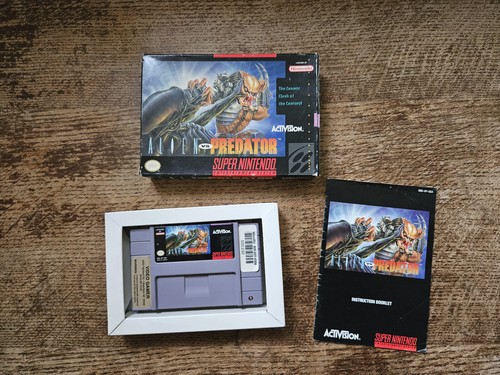 Snes super nintendo alien vs - -,
