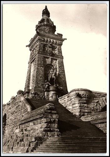 Rppc 1968 kyffhäuser denkmal - rppc,