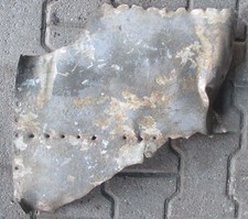 Bodenfund Blechteil Flugzeug