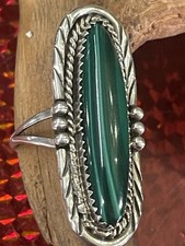 Vintage Navajo Malachit Ring 