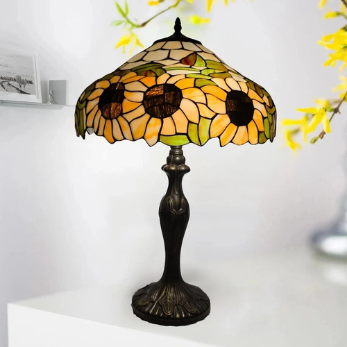Große tiffany stil tischlampe - große,