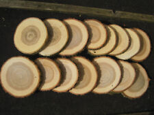 15 x  Holzscheiben Eiche