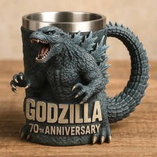 Godzilla 70. Jahrestag 3D Tasse Kaffeetasse Harz geprägt Godzilla Tasse Geschenk