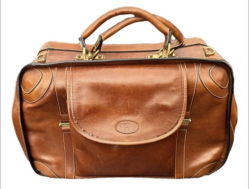 Vintage leder reisetasche - vintage, leder-reisetasche