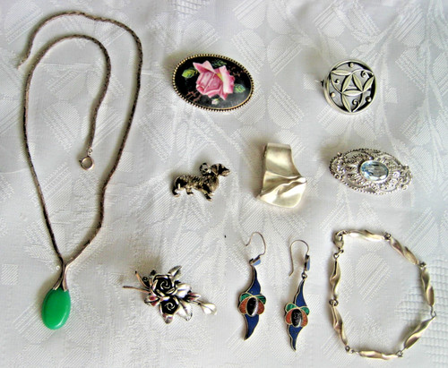 Konvolut silberschmuck - konvolut,