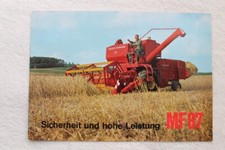 32B 662 1963 Massey-Ferguson MF 87 Feld-Häcksler Ballen-Presse Prospekt Brochure