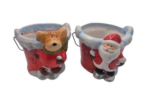 Weihnachts blumentöpfe 2er - blumentöpfe,