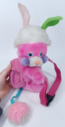 Popples fannypack rare plush - popples,