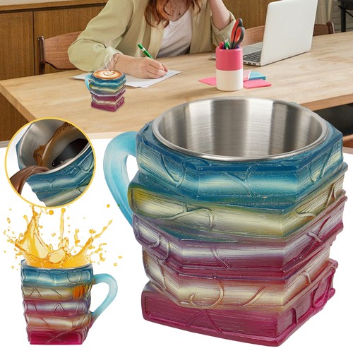 Bemalte büchertasse kaffee - 3d,