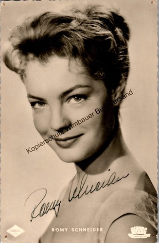 Autogramm romy schneider - romy,
