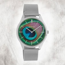 Oozoo Edelstahl Damen Uhr C10250 Quarzuhr Armband silber Vintage Series UOC10250