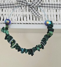 Damen Kette Halsreif Schmuck Textil recycling Handarbeit Unikat selbstgemacht 