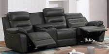 Leder Kinosofa 3-Sitzer, Couch
