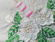 Wunderschöne DDR Mitteldecke 80cm Weihnachten OMAS SCHRANK Landhaus 