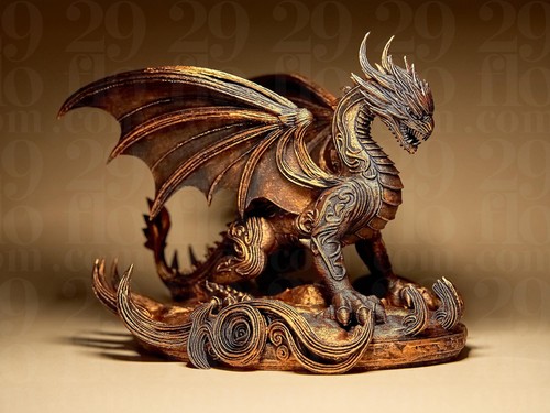 Dragon statue detailreiche - dragon, –