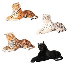 XXL Plüschtier Tiger Panther Leopard 110 cm Kuscheltier bis 1,70m Raubkatze