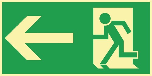 10x rettungszeichen bgv - rettungszeichen, a8