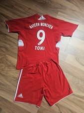 ADIDAS FC Bayern München FCB Heim Trikot Luca Toni 2007/2008 Größe 164 + Hose