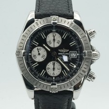 BREITLING CHRONOMAT EVOLUTION A13356 LÜNETTE WEISS TOP ZUSTAND BR551