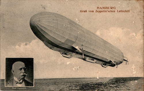 Zeppelin luftschiff graf - ak,