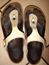 Birkenstock GIZEH Damen Sandalen Gr.39 Perlmutt / Mermaide Cream f. Sammler